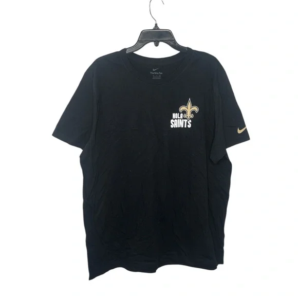 Nike Men’s XL Black New Orleans Saints Football T-Shirt, NWT - Picture 1 of 5
